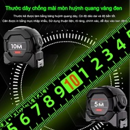 Fluorescent Ruler Steel Tape Measure Thickening and Abrasion Resistant High Precision 10m Tape Measu