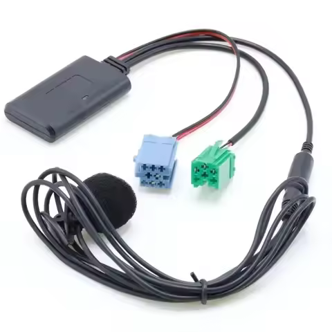 Car Bluetooth for Grande 5.0 Aux Cable Microphone For Handsfree Mobile Phone Free Calling Adapter Pu