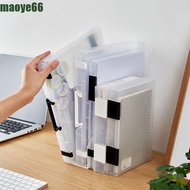 MAOYE A4 File Box, Transparent Simple a5 Organize The Box, Office Stationery Durable Portable Folder
