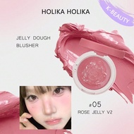 Jelly Dough Blusher 05 ROSE JELLY, Creamy Blusher, Velvety Matte, Smooth Touch, Lightweight & Long-L
