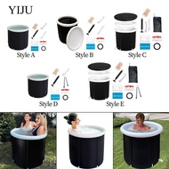 [YIJU] Portable Ice Bathtub Soaking Tub for Athletes Bathroom SPA Tub Hot Cold Water Foldable Bath T