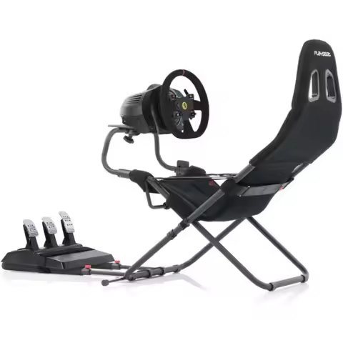 NEW Challenge Sim Racing Cockpit Foldable & Flexible Supports All Steering for High Performance Sim 