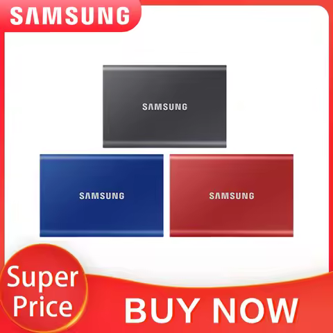 Samsung T7 Portable SSD 1TB 2TB External Disk Hard Drive Solid State Disk USB 3.2 Gen 2 Compatible S
