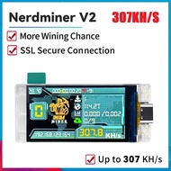 MBDG-NerdMiner Upgrade 307KH/S BTC Solo Lottery Miner Bitcoin Crypto Miner WiFi Connection Low Power