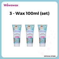 WAWAWAX Kombo Wax 100ml (3 Set) – Penanggal Bulu/Hair Removal & Penjagaan Kulit/Body Care