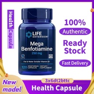 Life Extension Mega Benfotiamine, Vitamin B1, 250mg 120 Vegetarian Capsules-TTC