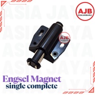 (/SET) SINGLE COMPLETE MAGNETIC HINGE Glass Door Magnet Glass Clamp Hinge PUSH OPEN
