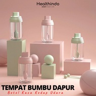 GLASS SPICE BOX Airtight Glass SPICE BOTTLE CONTAINER SALT PEPPER salt container pepper container