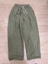 #opoism同款 Taichung cam 綠色的寬鬆長褲 #歐波醫生