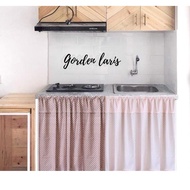 {IS.14Sp21ĸ} polka dot fringe kitchen table cover curtain 1 meter wide H 75cm