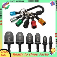 6Pcs Bits Set HVAC Tools Swaging Tool HVAC Copper Pipe Expander Tool with 6Pcs Bit Holder Key Chain 
