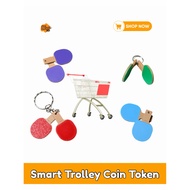 [SG Made] Table Tennis Keychain Supermarket Trolley Token Coin Ping Pong Bag Charm