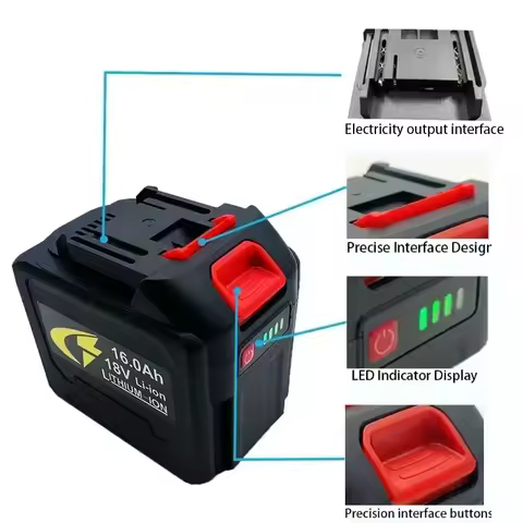 18V 5S4P 5S3P 5S2P for Makita 18650 lithium battery can charge 16AH 12AH 8AH battery with high curre