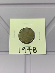 （大壹毫1948）香港硬幣英皇佐治六世 1948年大一亳男頭Government of Hong Kong King George VI 1948 $0.10