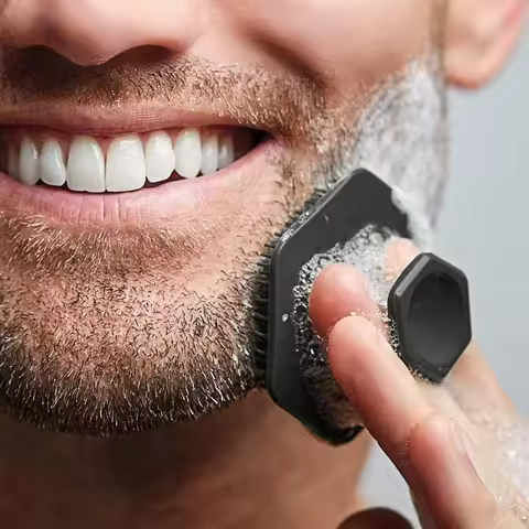 Men Facial Cleaning Brush Scrubber Silicone Miniature Face Deep Clean Shave Massage Face Scrub Brush