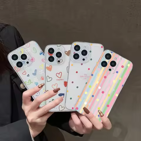 INS Polka Dot Case For Samsung Galaxy Note 20 Ultra 10 Lite A04 A04E M54 M23 A02 A03 Core J2 J7 Prim