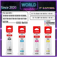 Canon Original GI-71s GI71s GI-71 GI71 Black Cyan Magenta Yellow G1020 G2020 G3020 G3060 G3770 G4770