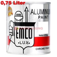 EMCO Lux Aluminum Paint Chrome Finish 1KG Silver Wood and Iron Paint/ 1 KG Silver