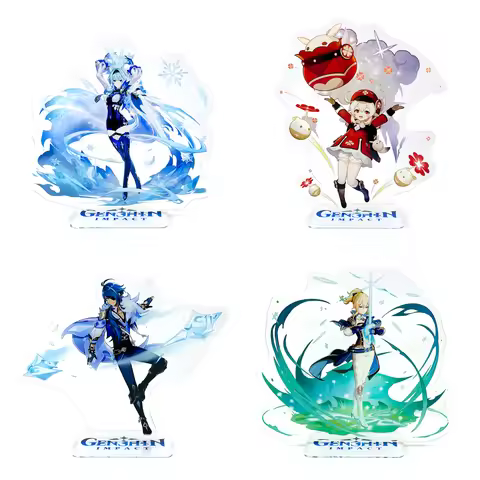 Genshin Impact Mondstadt characters Eula Klee Kaeya Jean acrylic standee figurines desk decoration c