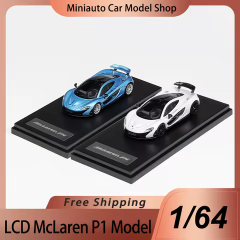 New In Stock Lcd 1:64 Mclaren P1 Alloy Miniature Diecast Model Mclaren Supercar Sports Car Model Toy