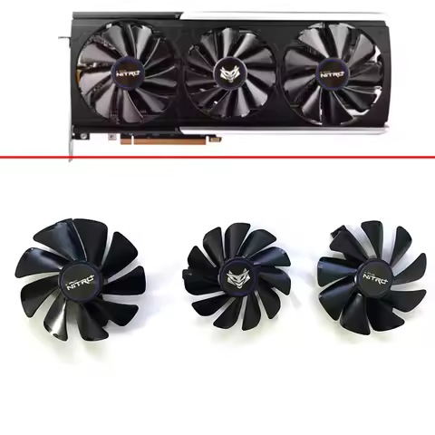 NEW Cooling Fan 95mm 85mm 6pin FD10015M2D FDC10H12S9-C For Sapphire Rx 5700 5700XT 8GB Nitro + Speci