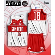 【jersey customized name and number】SAN BEDA TYPE A BASKETBALL JERSEY PAYOSING (PERSONALIZE NAMES & N