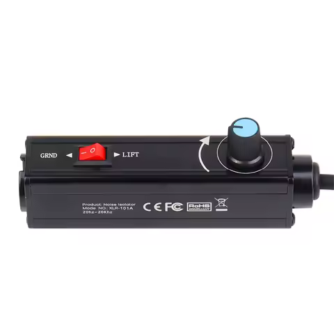 Stereo Ground Loop Isolator 3.5mm to XLR Audio Isolator Audio Noise Isolator Noise Suppressor Isolat