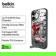 Belkin MSA047QCBR-DY Marvel Spider Man SheerForce Magnetic Phone Case with Kickstand for Iphone 17 P