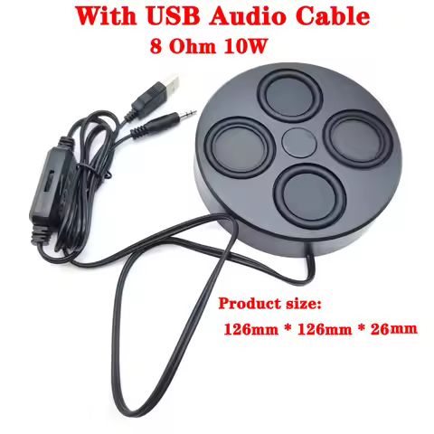 81×11mm Inch Portable Audio Speaker Connector 4 Ohm 10W Mini Full Range Sound Loudspeaker DIY Multim