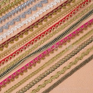 2 Yard Polyester Applique Lace Trim Fabric - Ideal for Sewing Projects | Widths from 1 to 4 cm