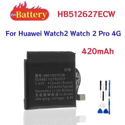 HB512627ECW Battery For Huawei WATCH 2 Pro 4G 2Pro EO-DLXXU Porsche Design WATCH GT FTN-B19 420mAh B