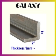 ANGLE BAR Mild Steel 2" x 2" x 9mm+- Thickness / Besi L Angle Bar / L Angle Tube