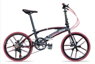 HITO 20 Inch Aluminium Alloy Folding Bike / Foldable Bicycle / 7 Speeds / Magnesium Alloy Wheels