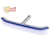 18 Inch Outdoor Pool Wall Brush Swimming Pool Cleaning Tool Aluminum Handle for Pond Spa  Pools Alga