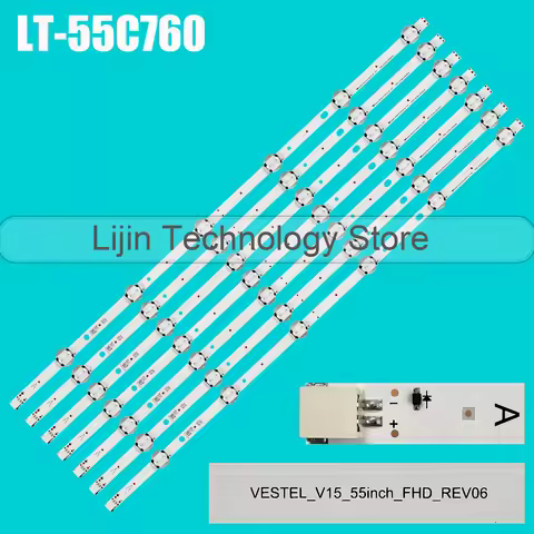 LED Strip For 55HB6T62U 55HB6T72U 55L3763DG LT-55C760 P55FS0756A 55HL500 55SCF7620 55R6520F 55HL555 