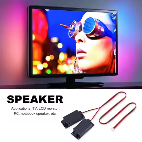1 Pair 70mm X 30mm 8ohm 5W TV Speaker LCD Notebook Tablet PC Sound Amplifier Loudspeaker sound ampli