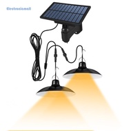[Ready Stock] Double-Head LED Solar Pendant Lights with Remote Control IP65 Waterproof for Barn Chic