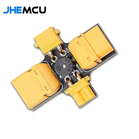JHEMCU Smoke Stopper XT30-XT60 Short Circuit Protector Built-in Sound Alarm 1-8S Lipo 30V 2.5A-3.5A