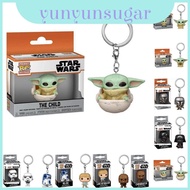Enchanting Keychain Funko Pop Featuring Darth Vader Yoda And R2-d2 Figures