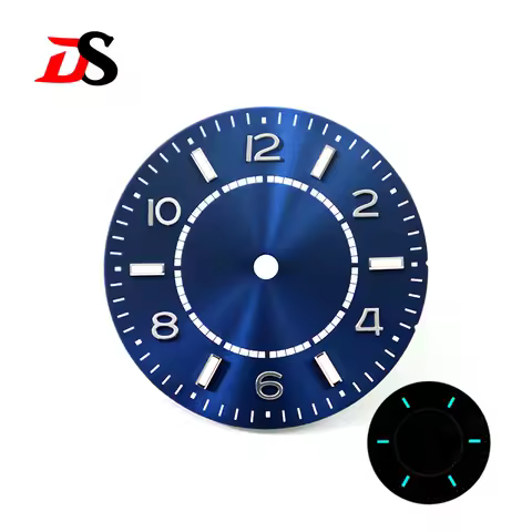 NH35 Watch Dial Blue Lume 28.5mm Sunburst Dial Watch Accessories NH70 NH38 NH35 Movement Custom Logo