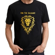 WORLD OF WARCRAFT WOW FOR THE ALLIANCE (UP TO 7XL) Slogan Statement Fun Video Game Gaming Parody UNI