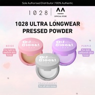1028 Oil Block Ultra Longwear Pressed Powder( Beige, Transparent, Pearl Purple)