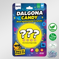 Dalgona Candy | Squid Game Candy | 5 Different Designs (Mystery Can) | Honeycomb Candy (28g) | Halal