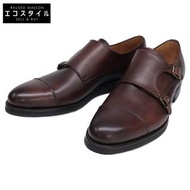 Edward Allen [Like New] 9923 Zurigo Box Leather Double Monk Strap, Size 42