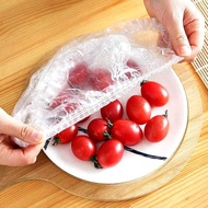 (SM) Disposable Plastic Wrap Cover for Fruit Food, 100 Pcs