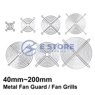 40~200mm Cooling Fan Guard Metal Grill Computer Cover Fan Grill