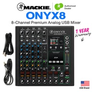 Mackie® ONYX8 มิกเซอร์ 8-Channel Premium Analog Mixer with Multi-Track USB ⭐ศูนย์ไทย⭐
