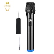 Wireless Microphone Handheld Microphone with Bluetooth Receiver 200 Inches for Hosting Meeting Karaoke
