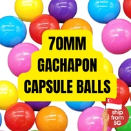 Gachapon 70mm Capsule Balls Empty Toy Ball Surprise Gift Lucky Draw Capsule | for Toys, Party & Gift