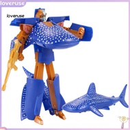 /LO/ Toys Dolphin/Shark Shape Educational Plastic Robot Whale Model Toy for Kids